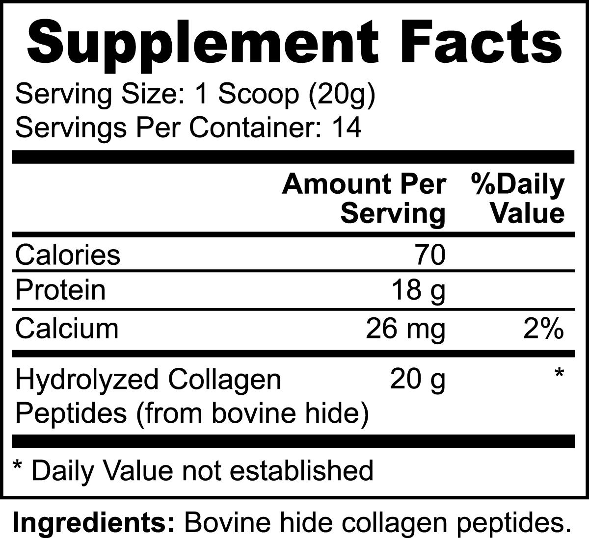 Unflavored Collagen Peptides